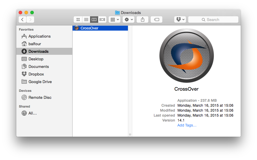 Torrent crossover for mac os
